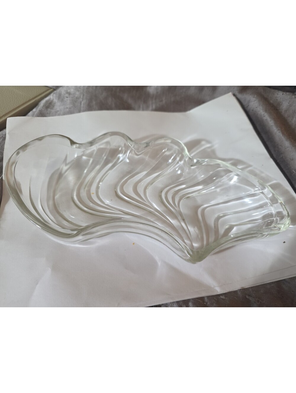 Vintage Mid Century Kromex Lazy Susan Glass Serving Tray Section Replacement